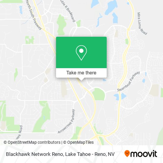 Blackhawk Network Reno map