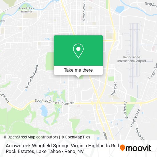 Arrowcreek Wingfield Springs Virginia Highlands Red Rock Estates map