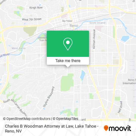 Charles B Woodman Attorney at Law map