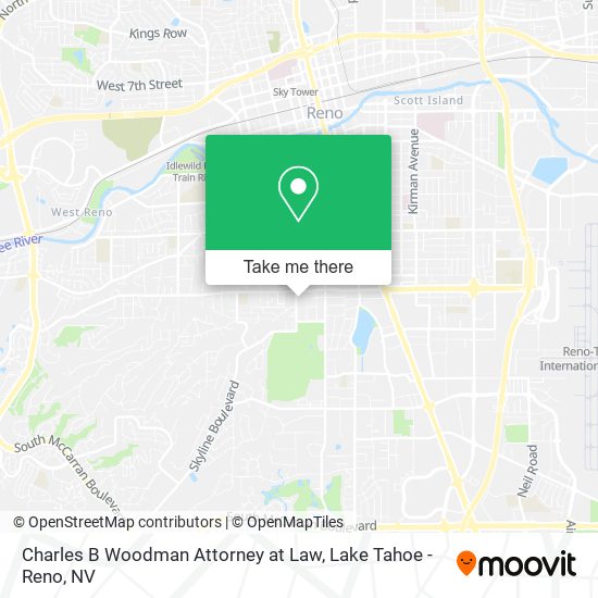 Mapa de Charles B Woodman Attorney at Law