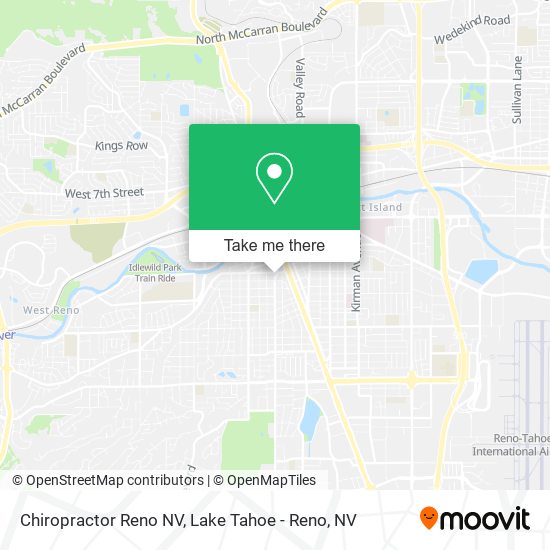 Chiropractor Reno NV map