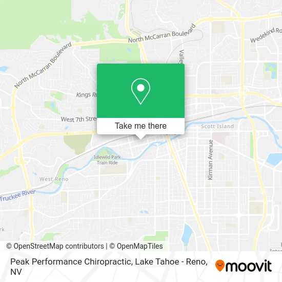 Peak Performance Chiropractic map