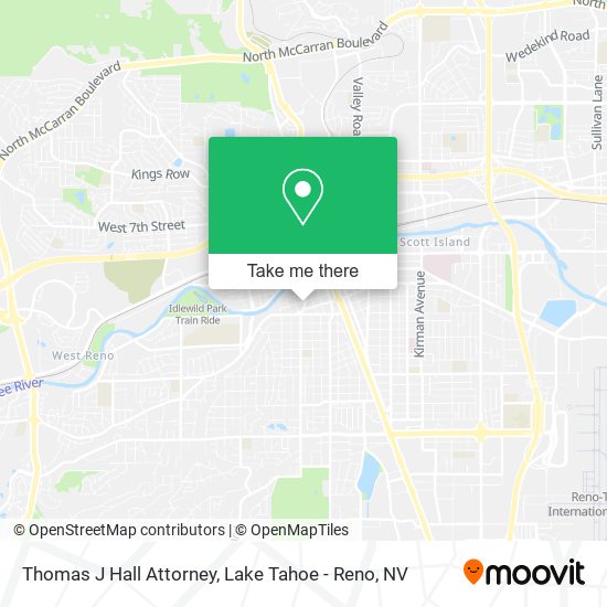 Thomas J Hall Attorney map