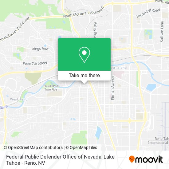 Federal Public Defender Office of Nevada map