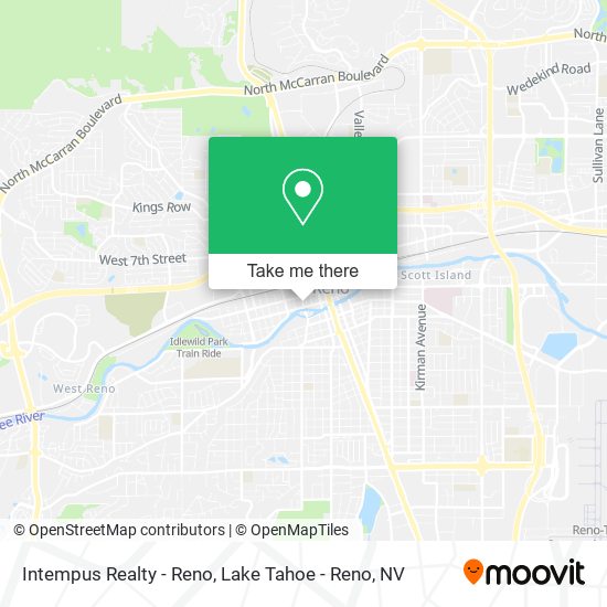 Intempus Realty - Reno map