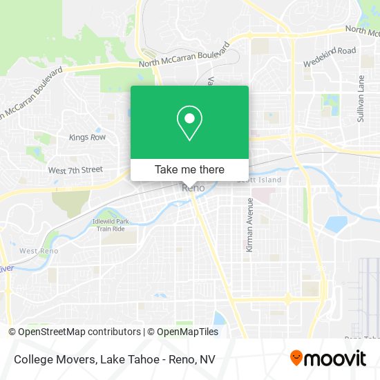 College Movers map