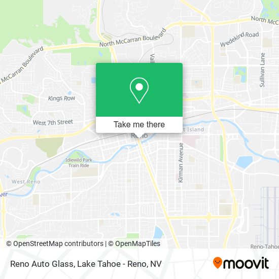 Mapa de Reno Auto Glass