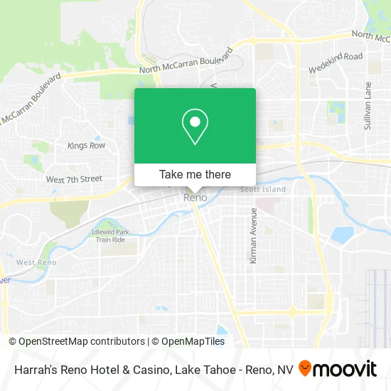 Harrah's Reno Hotel & Casino map