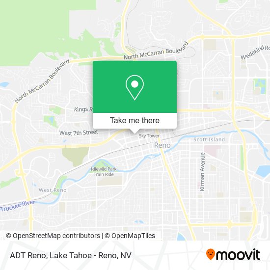 ADT Reno map