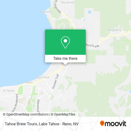 Tahoe Brew Tours map