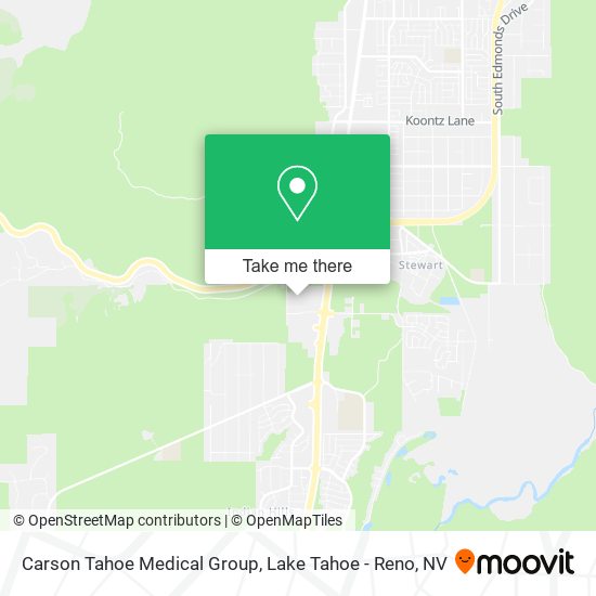 Carson Tahoe Medical Group map