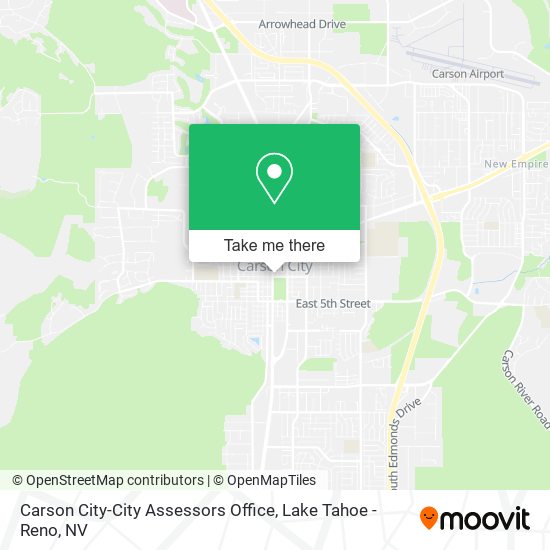 Carson City-City Assessors Office map