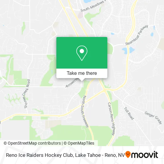 Reno Ice Raiders Hockey Club map