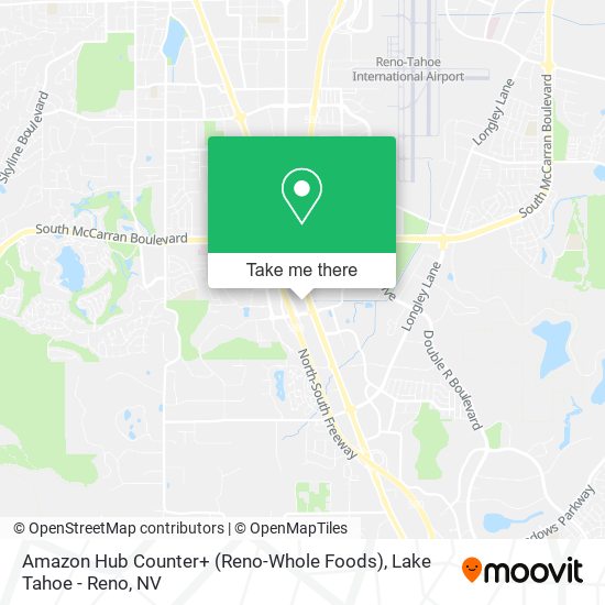 Amazon Hub Counter+ (Reno-Whole Foods) map