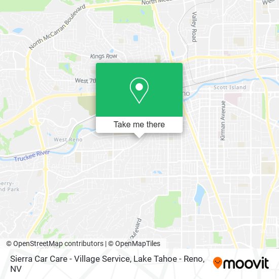 Sierra Car Care - Village Service map