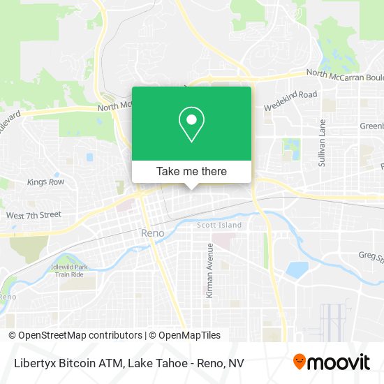 Mapa de Libertyx Bitcoin ATM