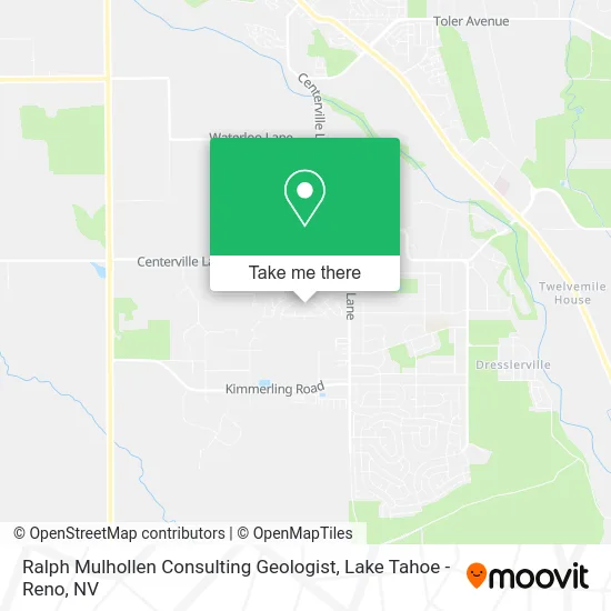 Ralph Mulhollen Consulting Geologist map