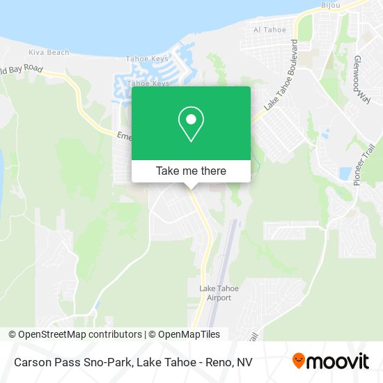 Carson Pass Sno-Park map