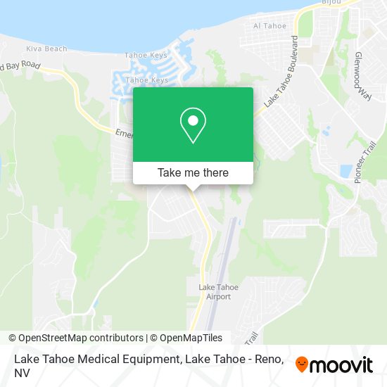 Lake Tahoe Medical Equipment map