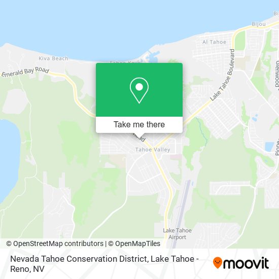 Nevada Tahoe Conservation District map