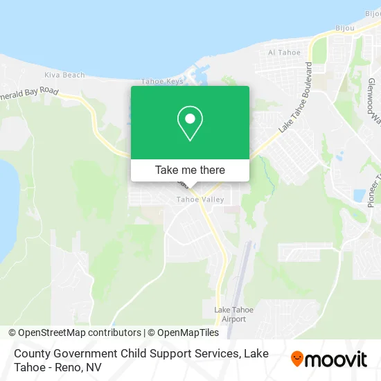 County Government Child Support Services map