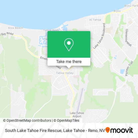 Mapa de South Lake Tahoe Fire Rescue