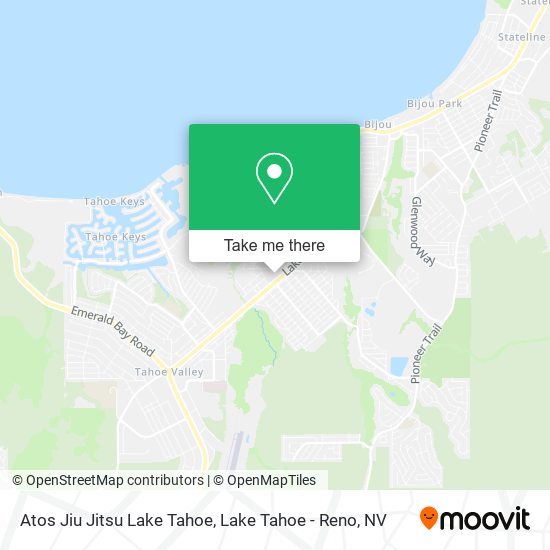 Mapa de Atos Jiu Jitsu Lake Tahoe