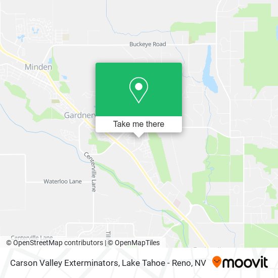 Carson Valley Exterminators map