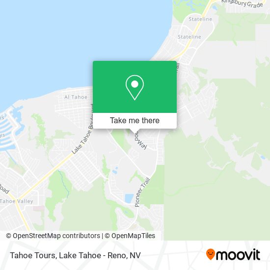 Mapa de Tahoe Tours