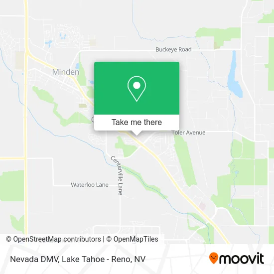 Nevada DMV map
