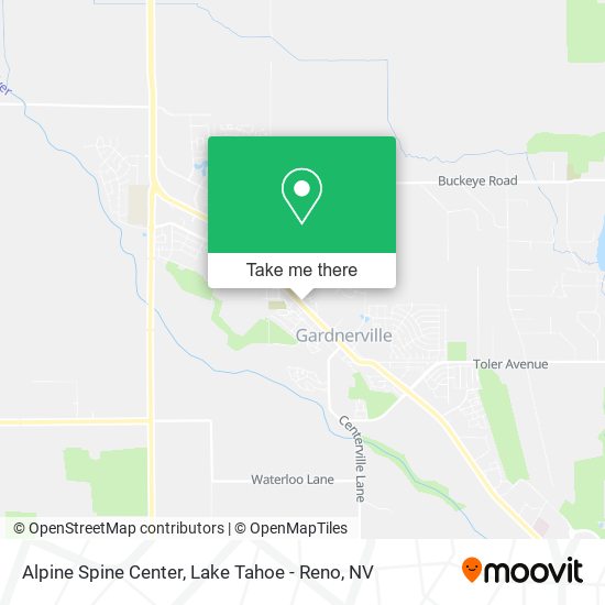 Alpine Spine Center map