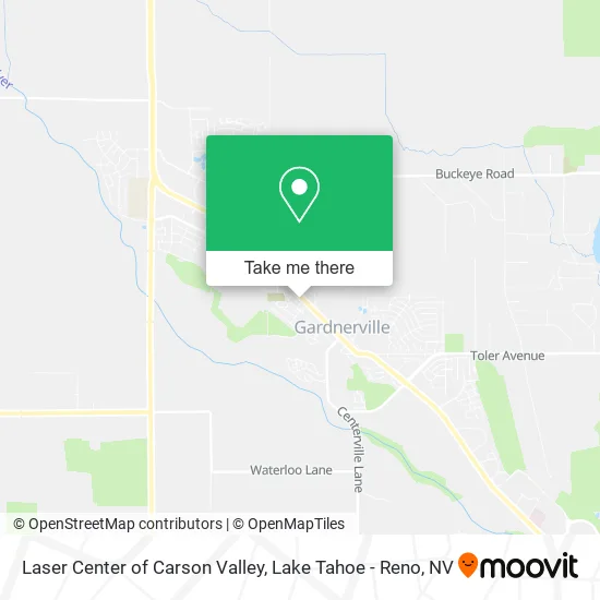 Laser Center of Carson Valley map