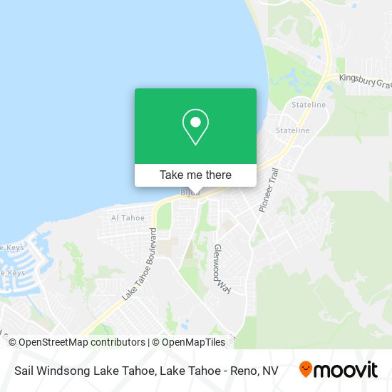 Mapa de Sail Windsong Lake Tahoe