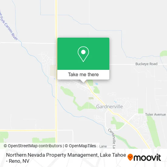 Northern Nevada Property Management map