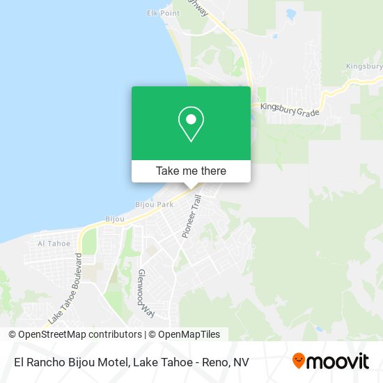 Mapa de El Rancho Bijou Motel