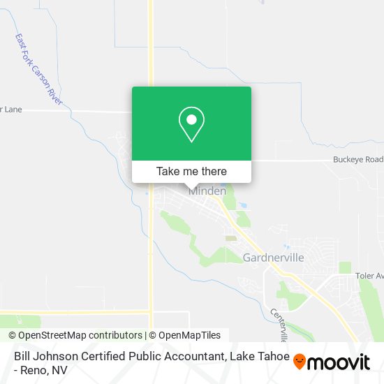 Bill Johnson Certified Public Accountant map