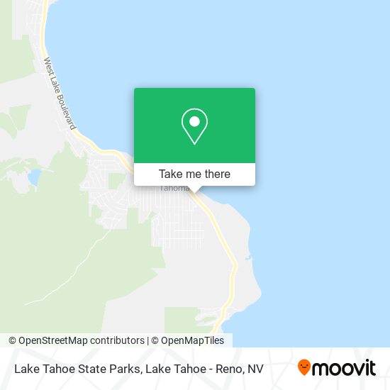 Mapa de Lake Tahoe State Parks