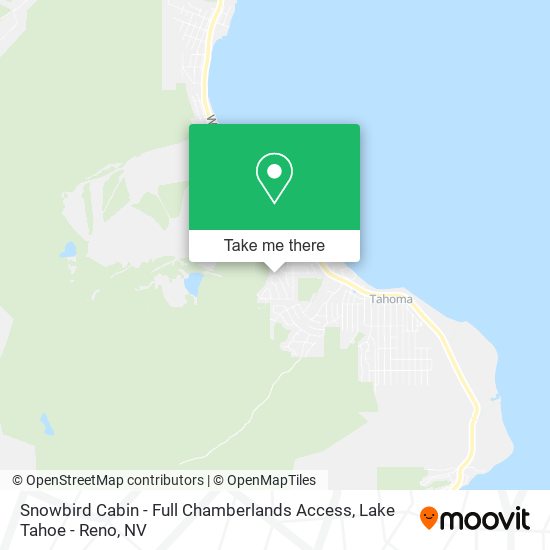 Snowbird Cabin - Full Chamberlands Access map