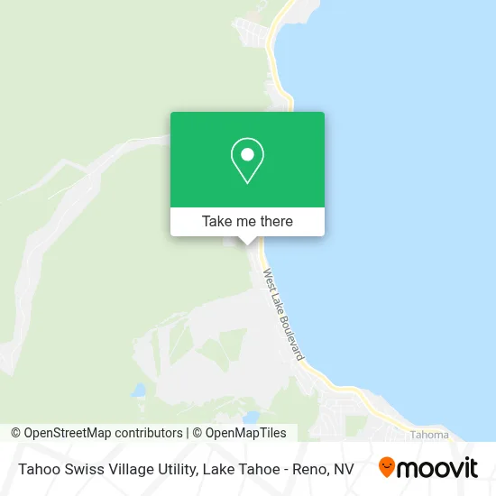 Tahoo Swiss Village Utility map