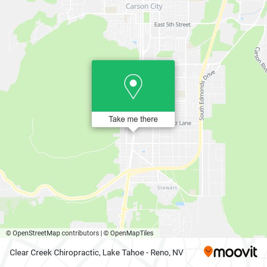 Clear Creek Chiropractic map