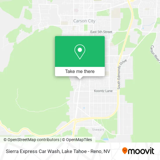Sierra Express Car Wash map