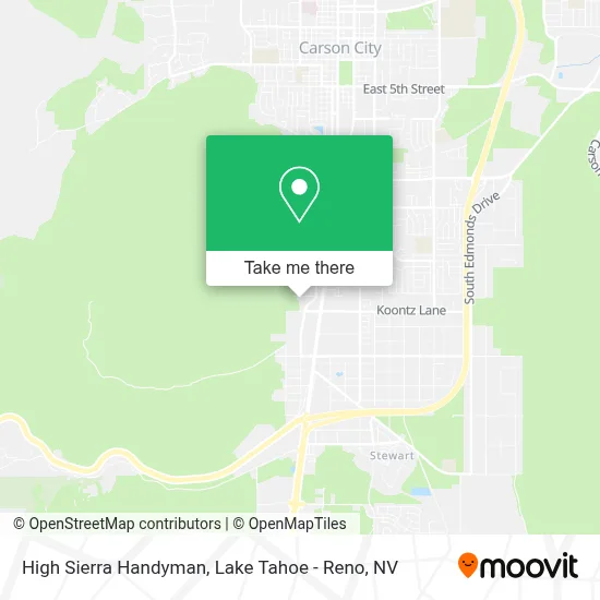 High Sierra Handyman map