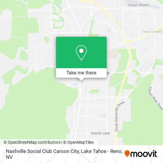 Mapa de Nashville Social Club Carson City