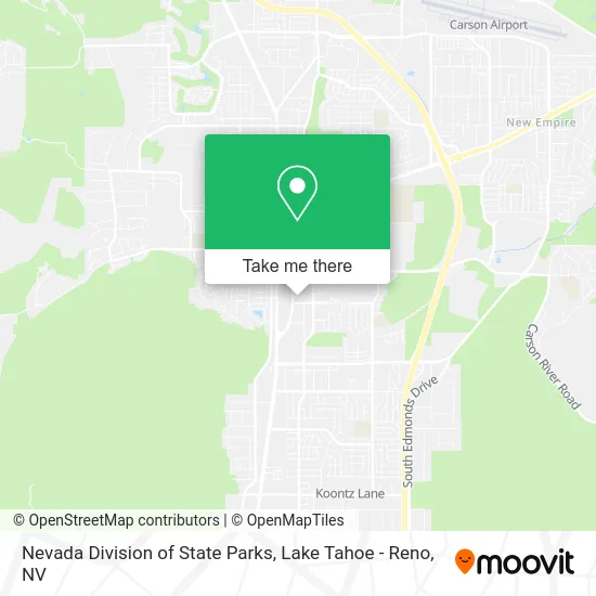 Nevada Division of State Parks map