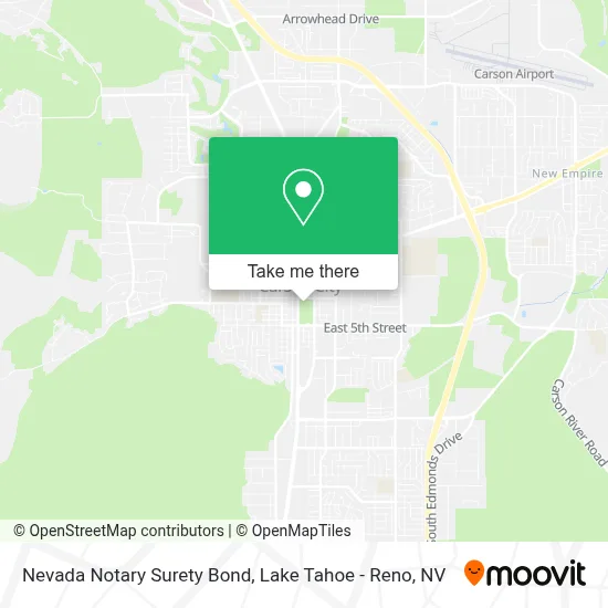 Nevada Notary Surety Bond map
