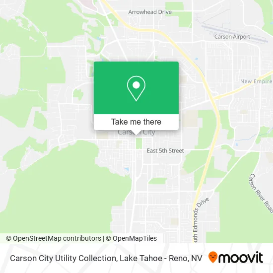 Mapa de Carson City Utility Collection