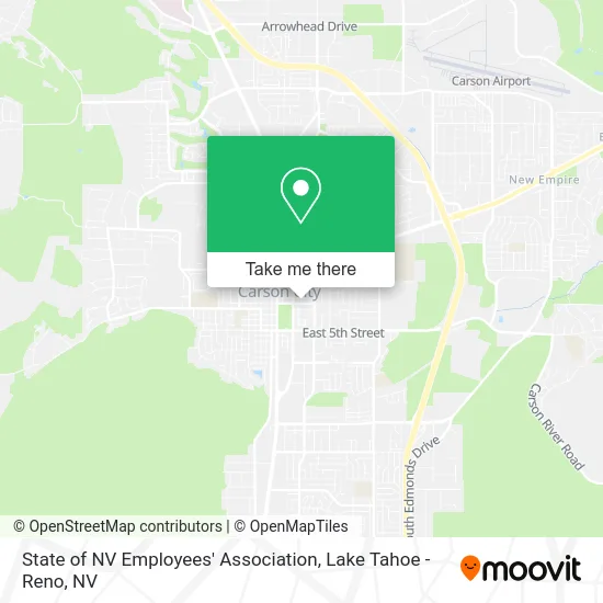 State of NV Employees' Association map