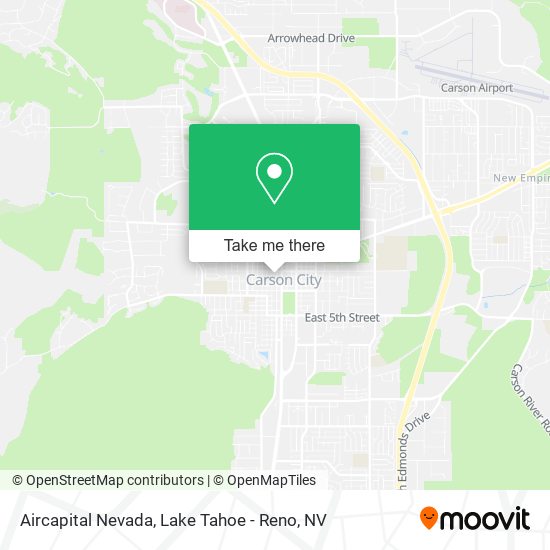 Aircapital Nevada map