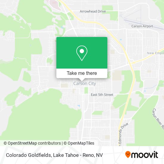 Colorado Goldfields map