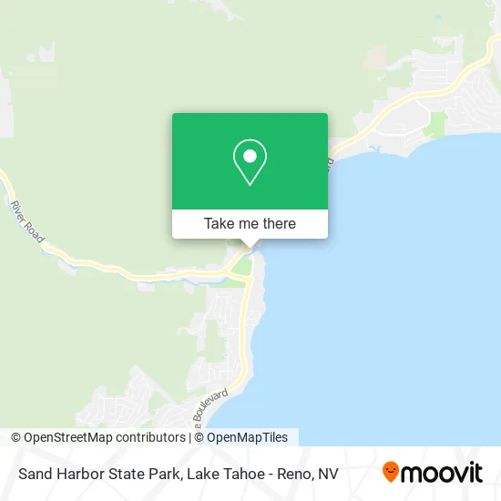 Sand Harbor State Park map